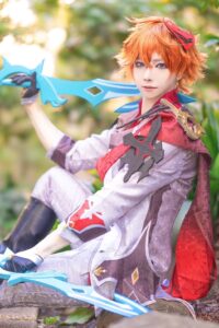 原神,タルタリヤ,ひやニキ,コスプレ,cosplayer,メイク,イメージコンサル,メイク,美容,インフルエンサー,ポートレート