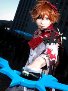 原神,タルタリヤ,ひやニキ,コスプレ,cosplayer,メイク,イメージコンサル,メイク,美容,インフルエンサー,ポートレート