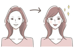 メイク 化粧 スッピン すっぴん 変身 ビフォーアフター 変わる 別人 美人 テクニック 眉毛 眉なし メイク前 メイク後 女性